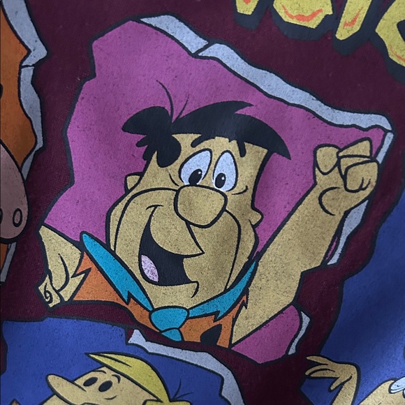 The Flintstones Women's Maroon Sweatshirt - Picture 2 of 5